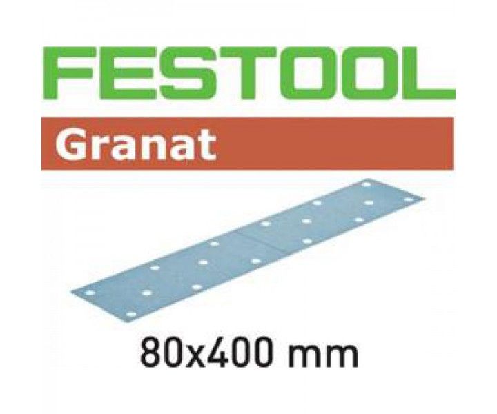 Фото Материал шлифовальный Festool Granat P 80, компл. из 50 шт. STF 80X400 P 80 GR 50X в интернет-магазине ToolHaus.ru